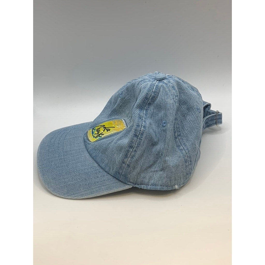 LA CROIX Men's Blue Denim Embroidered Logo Baseball Cap SZ OS