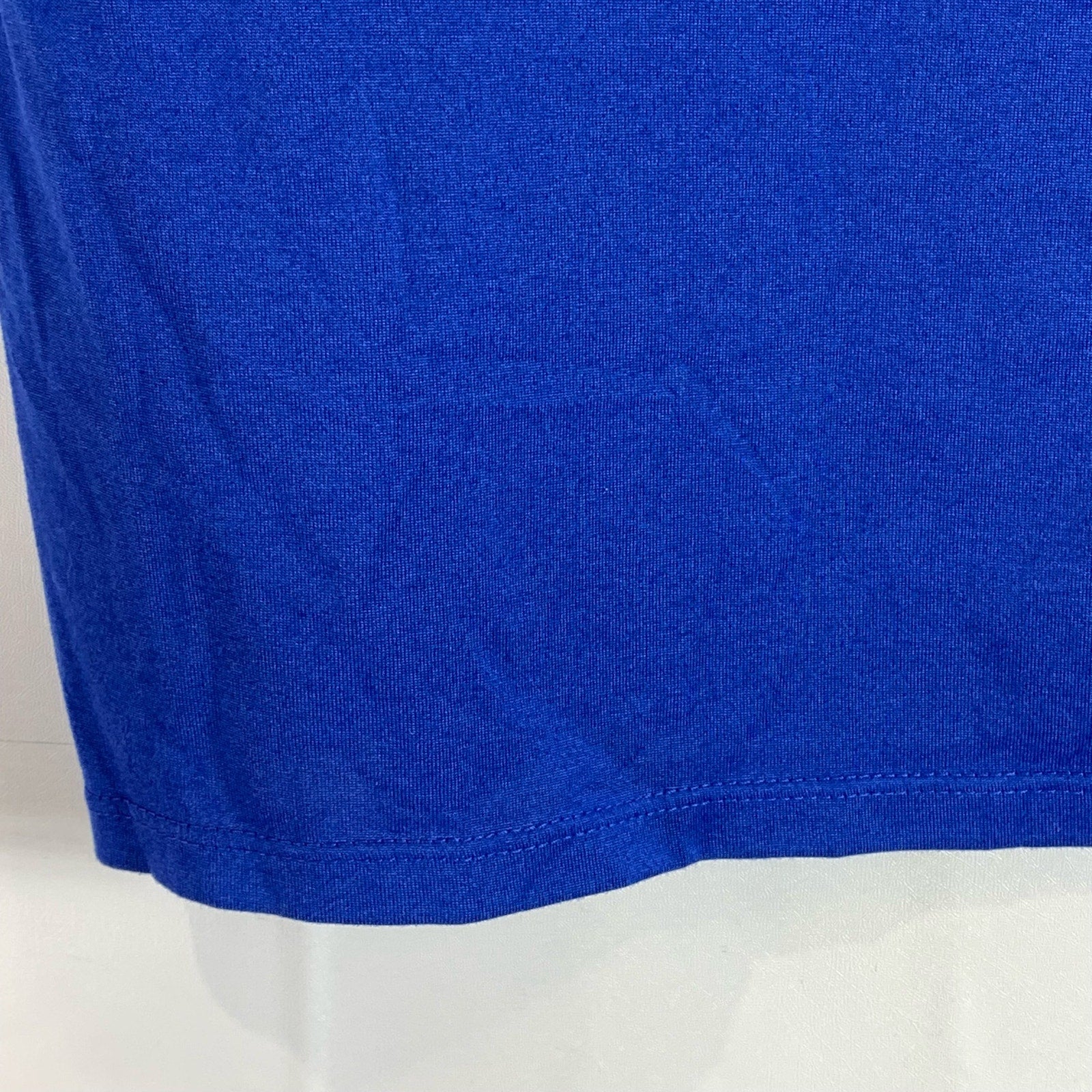 NIKE Men's Blue Dri-Fit Swingman Legend Athletic-Cut Baseball T-Shirt SZ M