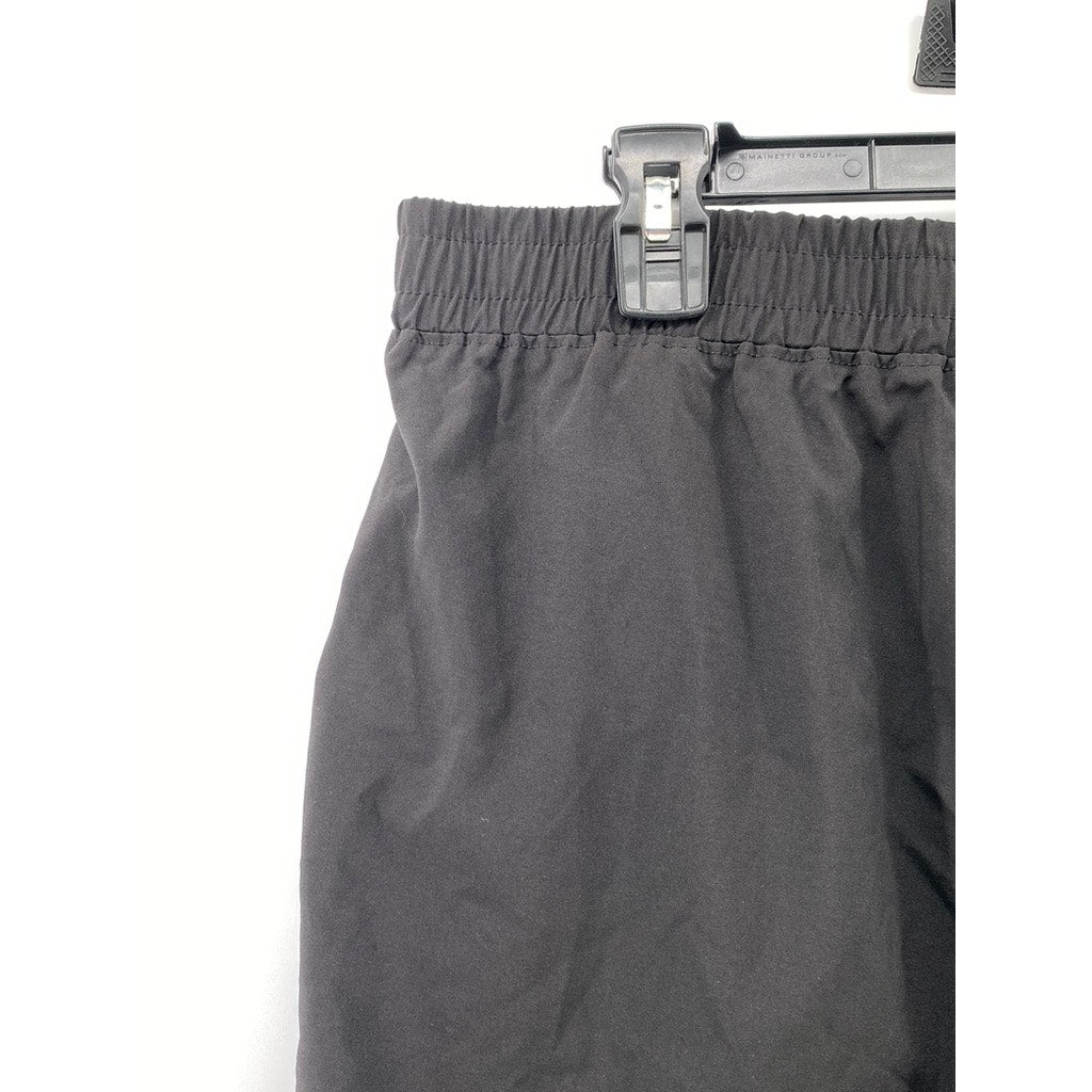 RBX Women's Black Solid Pull-On Active Shorts SZ L