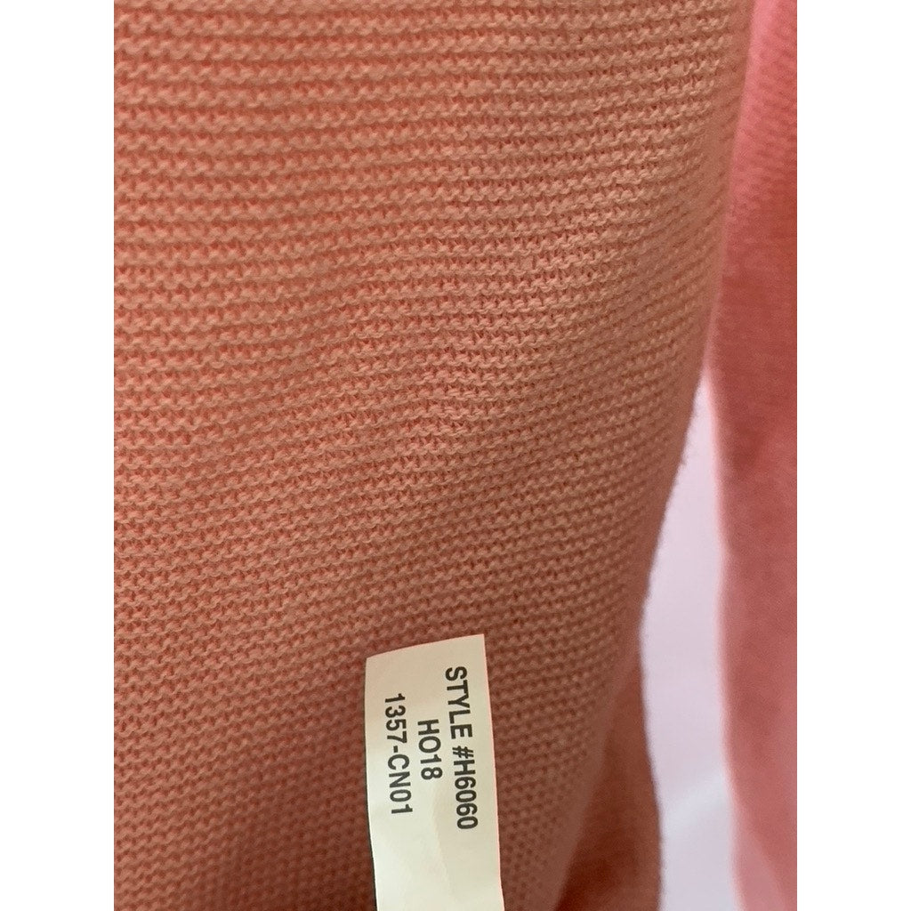 J.CREW Men's Peach Crewneck Cotton Pullover Sweater SZ S