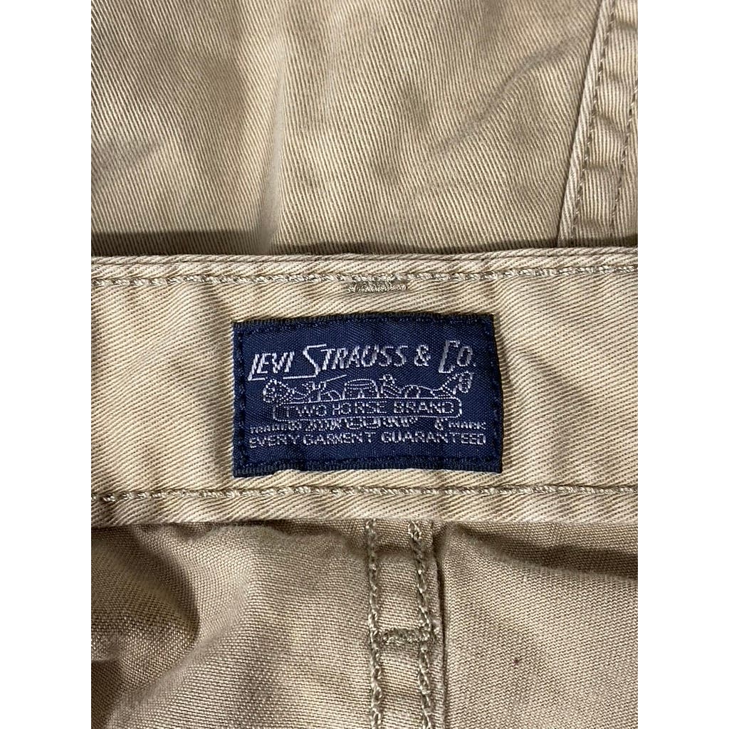 LEVI STRAUSS & CO. Two Horse Brand Men's Tan Regular-Fit Cargo Shorts SZ 44