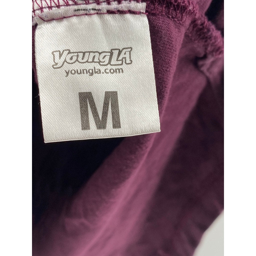 YOUNGLA Men's Plum Crewneck Pullover Sleeveless Casual Shirt SZ M