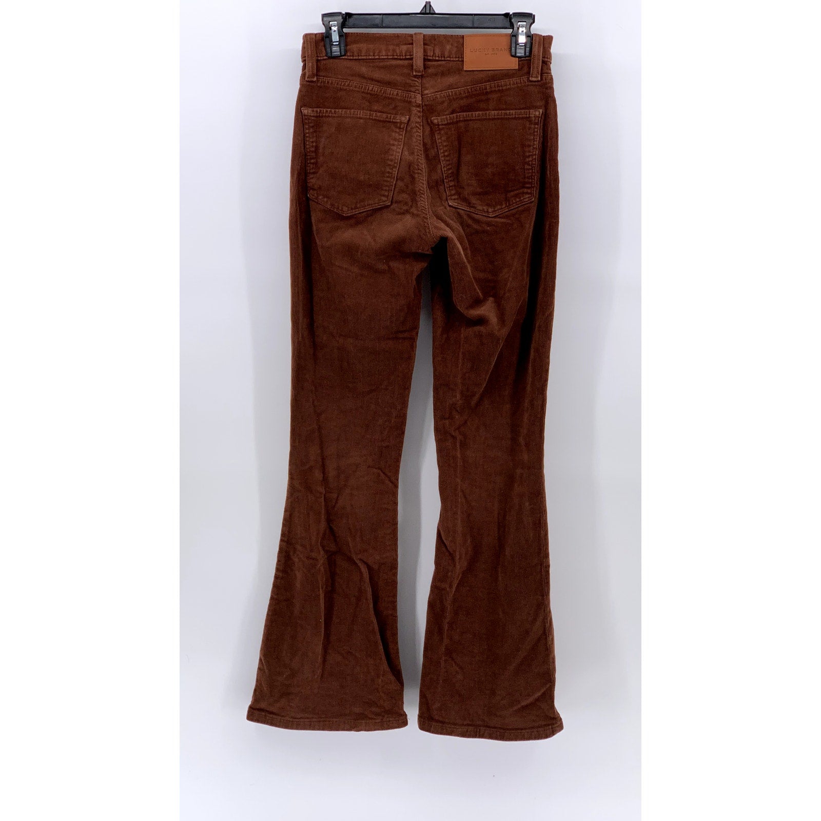 LUCKY BRAND Women's Brown Corduroy Bootcut Straight-Leg Pants SZ 0/25