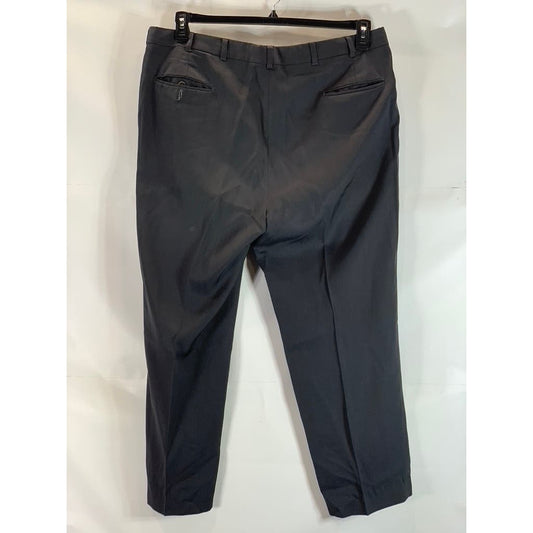 AUSTIN REED Men's Black Pleated Front Dress Pant SZ 42X28