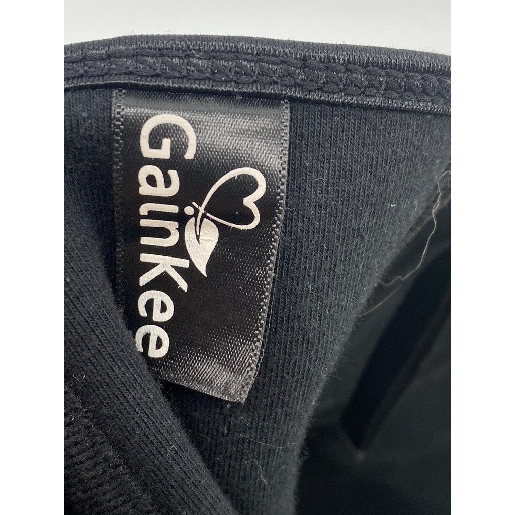 GAINKEE Men's Black Latex Hook & Loop Body Shapewear Waist Trainer SZ XS