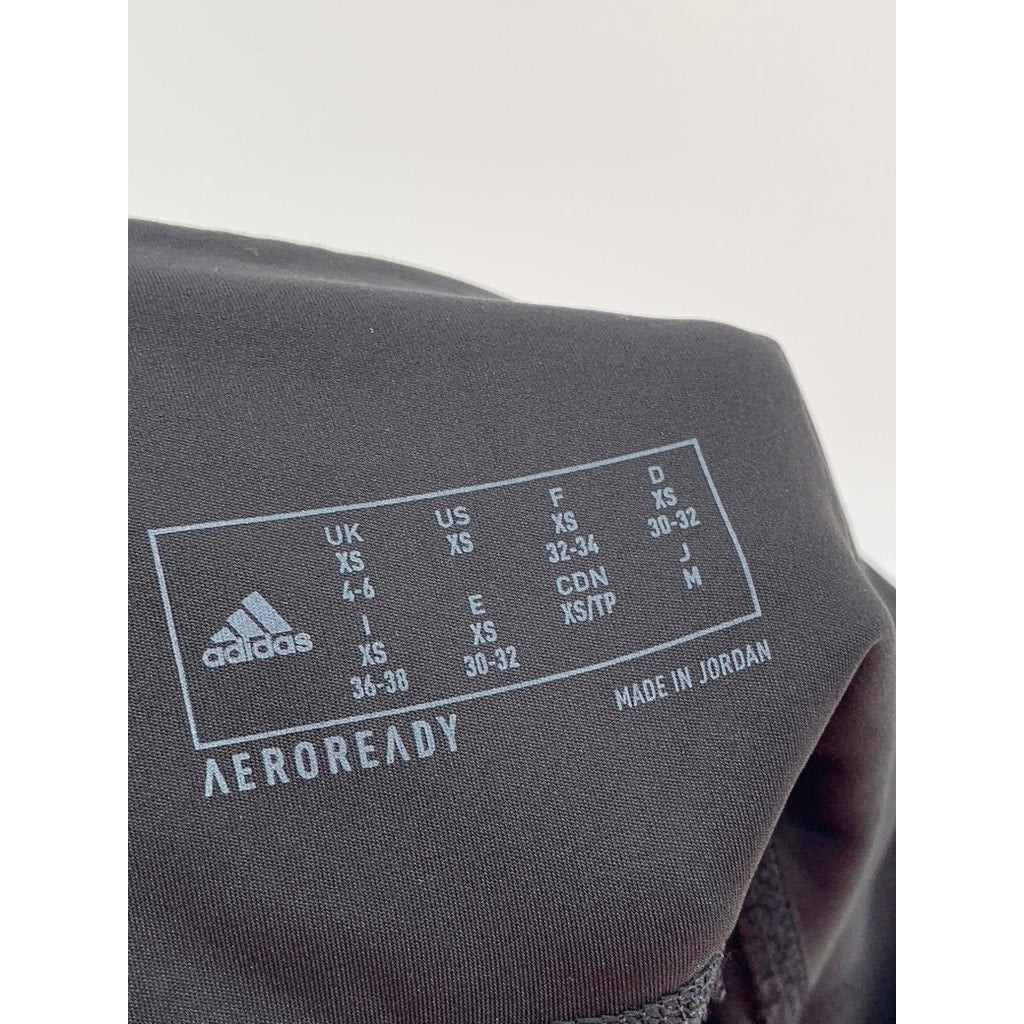 ADIDAS Women's Black Aeroready Logo Active Bike Shorts SZ XS