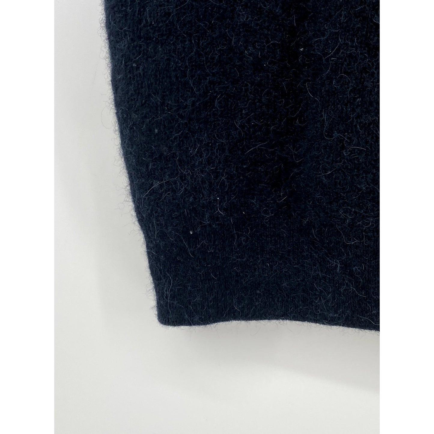 ZARA ORIGINS Women's Dark Navy Wool-Blend V-Neck Button-Up Sleeveless Vest SZ S