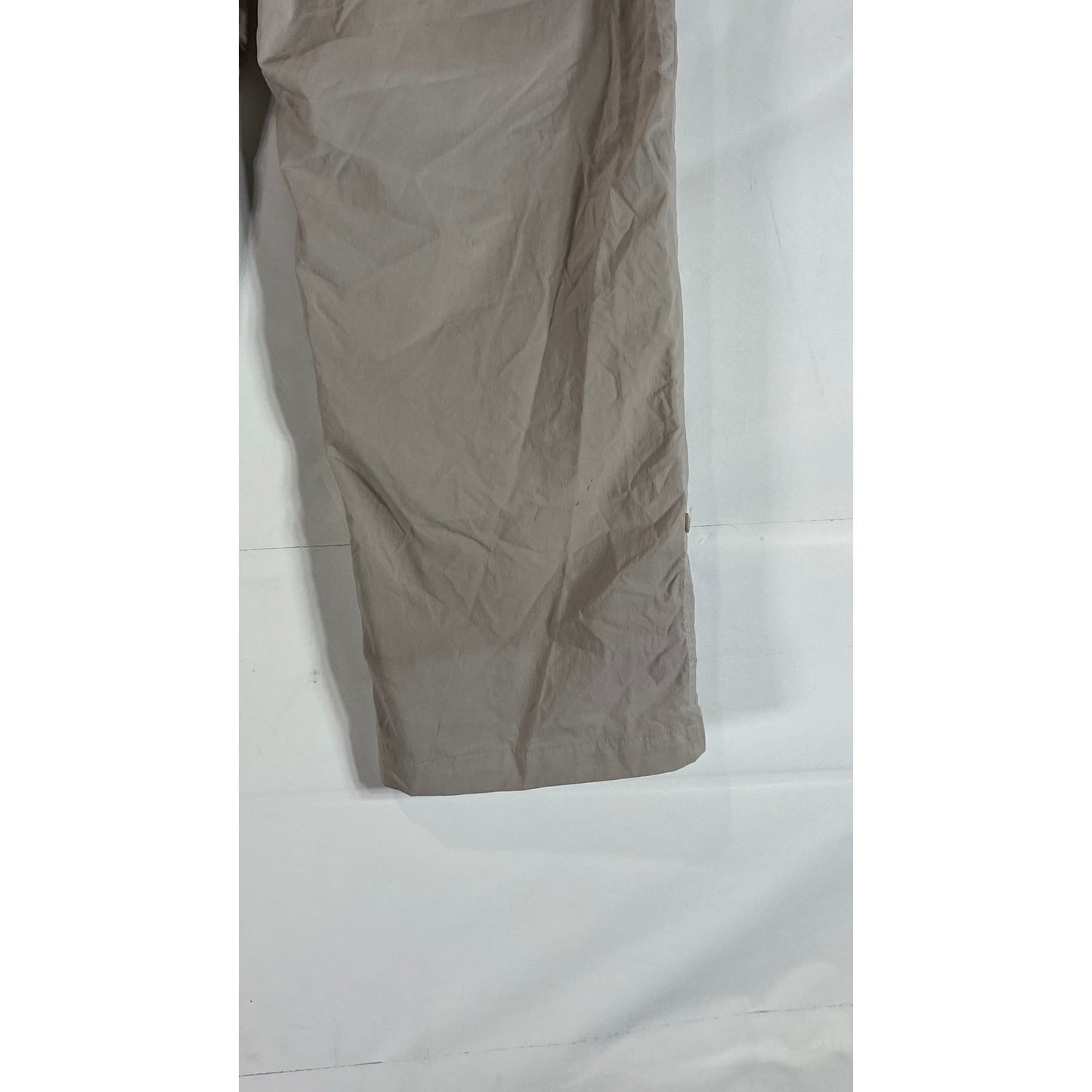 PATAGONIA Women's Tan Mid-Rise Straight-Leg Roll-Tab Cuff Pants SZ 8