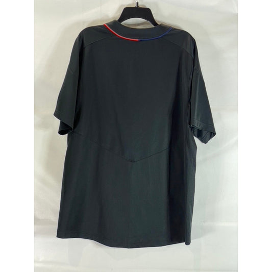 NIKE Men's Black USMNT Dri-Fit Short Sleeve Button-Up Baseball Jersey SZ XL