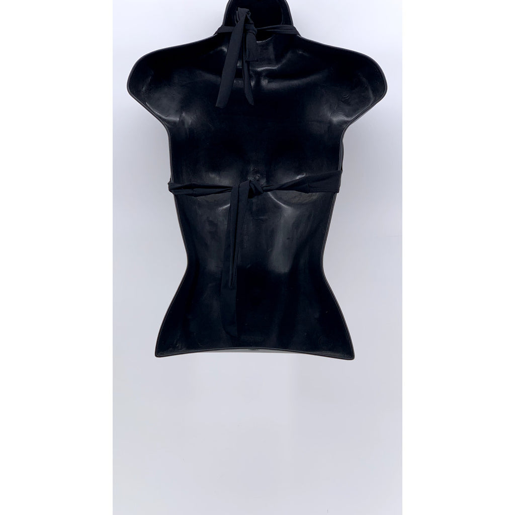 UNBRANDED Women's Black Pleated Twist Front Swim Top SZ XXXL