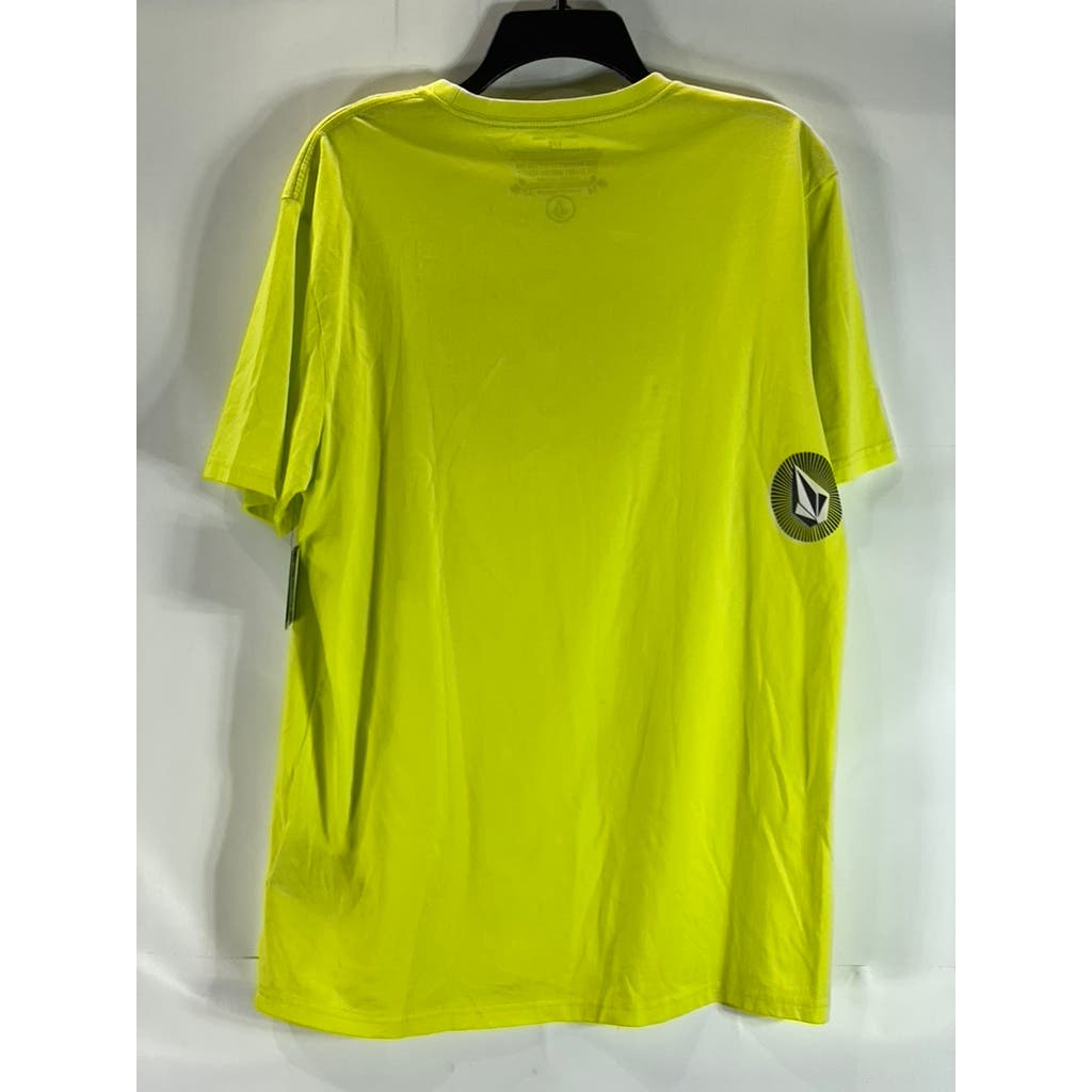 VOLCOM Men's Limeade Crewneck Modern-Fit Shattered Logo Short Sleeve T-Shirt SZL