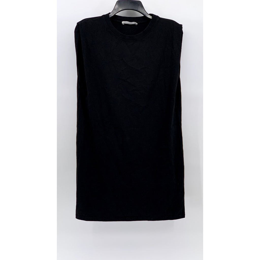 MNG Women's Black Crewneck Muscle Sleeve Dress SZ 4