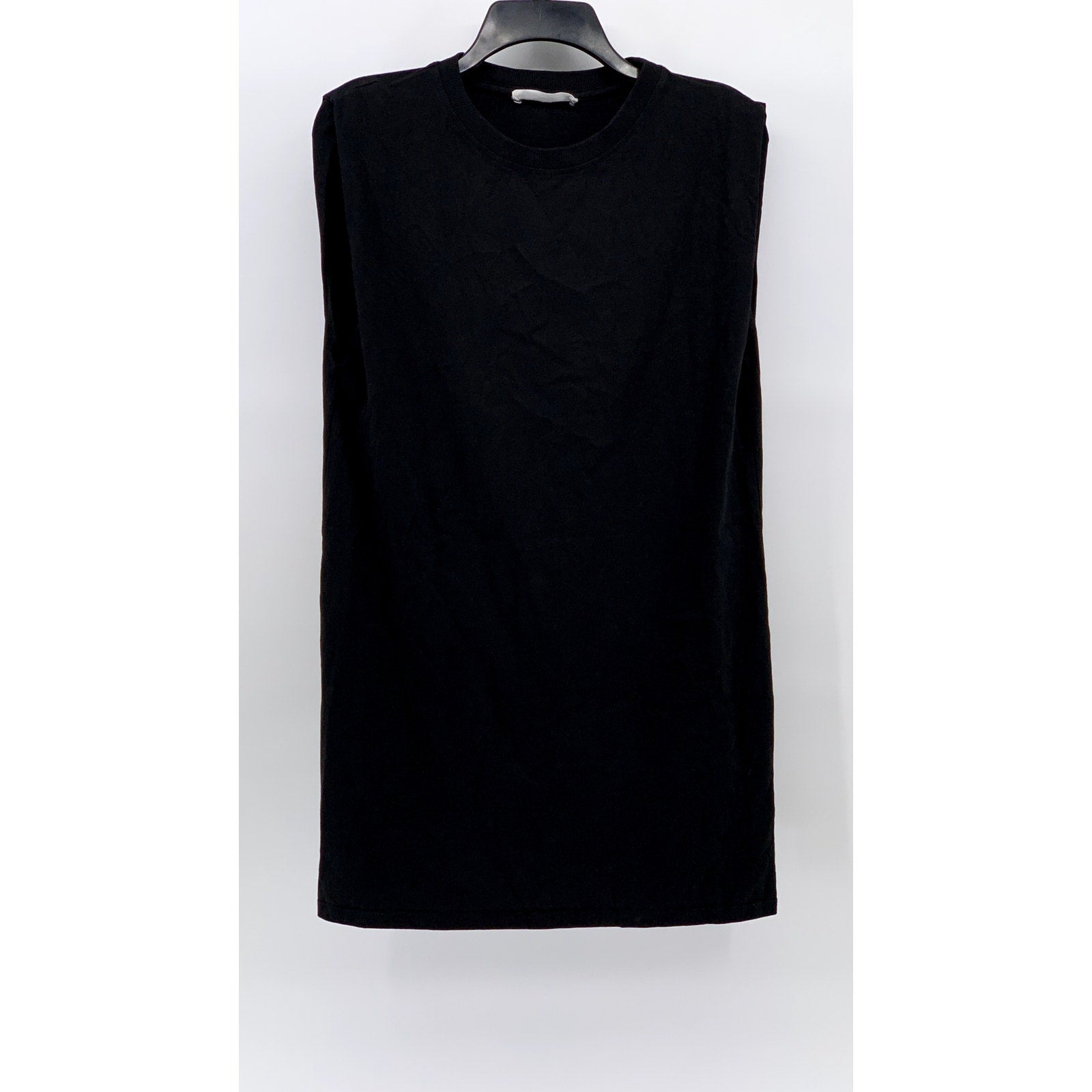 MNG Women's Black Crewneck Muscle Sleeve Dress SZ 4