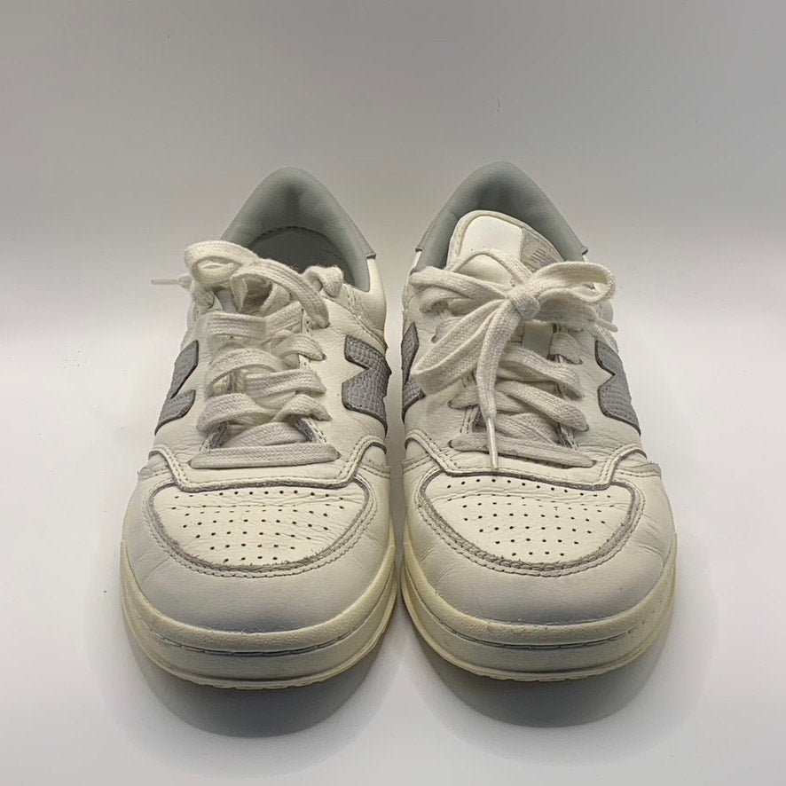 NEW BALANCE Men's White/Gray T500 Aime Leon Dore Lace-Up Sneakers SZ 6