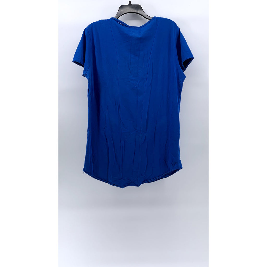 ALPHALETE ATHLETICS Women's Royal Blue Crewneck Short Sleeve Active Top SZ L