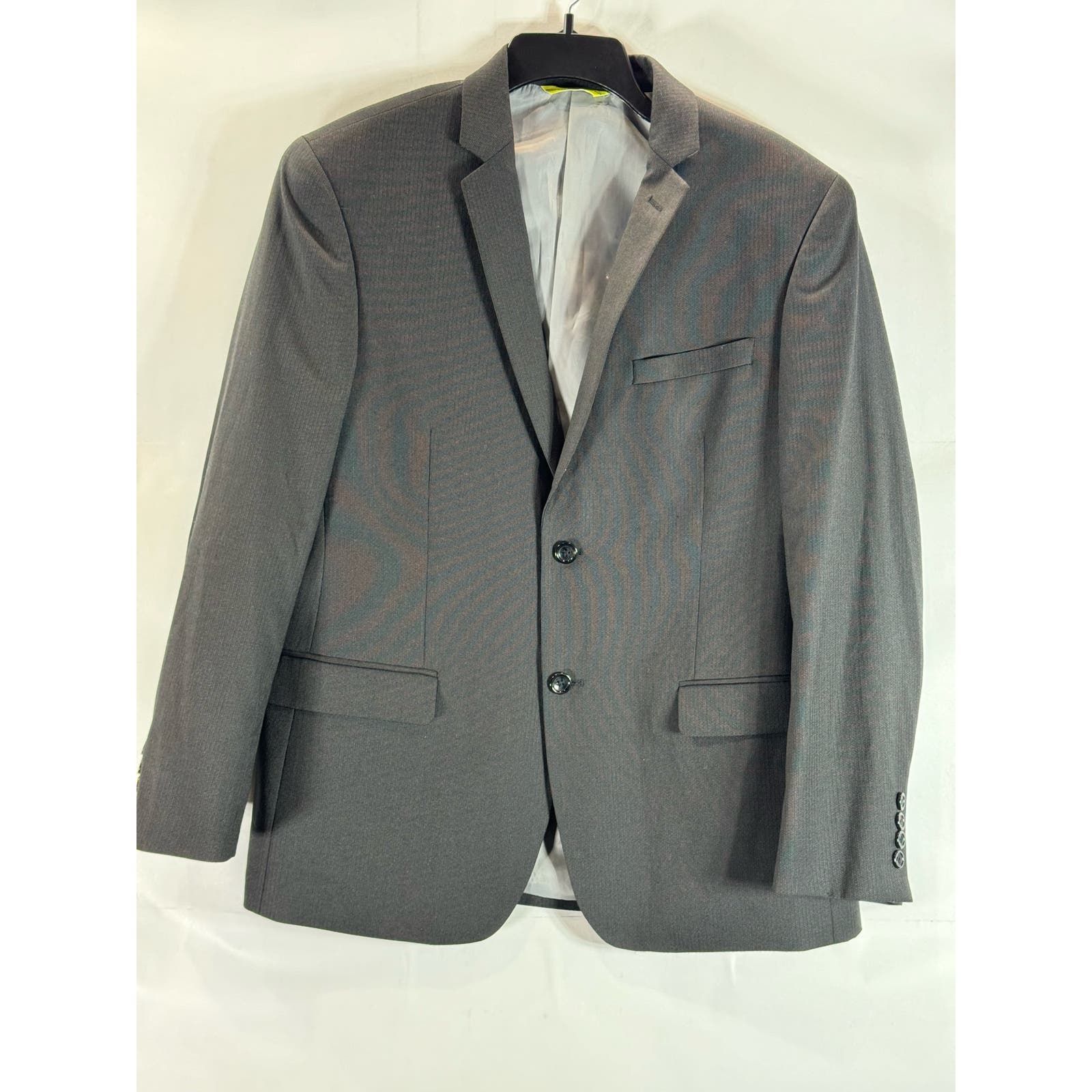 CARAVELLI Men's Black Extra Slim Single Breast Two-Button Blazer SZ 42