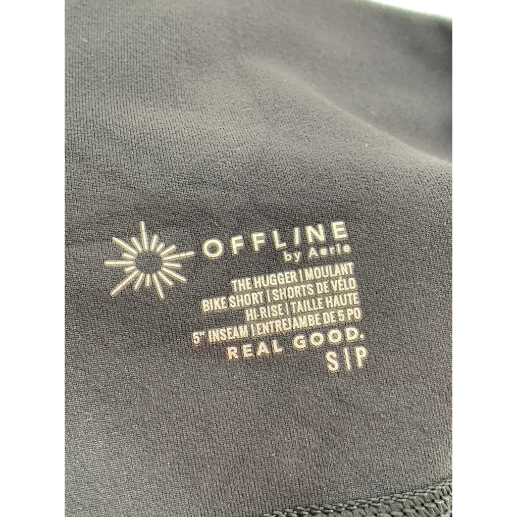 OFFLINE By AERIE Women's Black The Hugger Bike Shorts SZ S