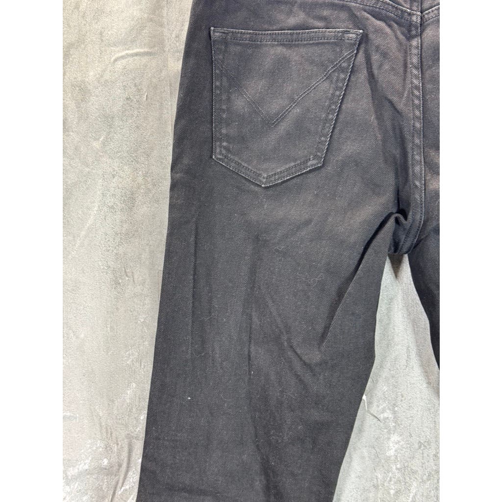 JOHN VARVATOS Men's Jet Black Solid Bowery Slim Straight Fit Jeans SZ 31