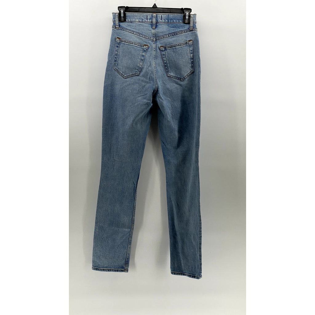 ABERCROMBIE & FITCH Women's Light Blue The 90's Slim Straight Jeans SZ 26