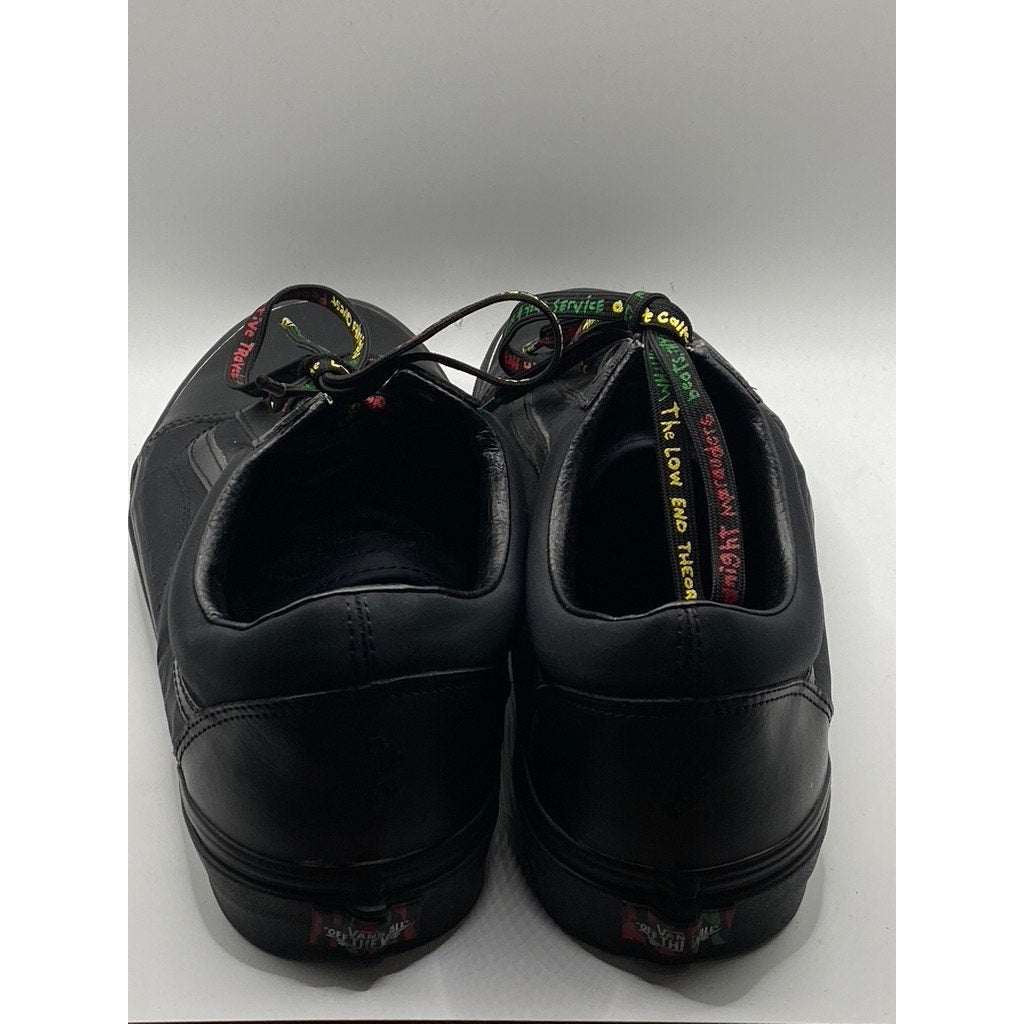 VANS Men’s Black A Tribe Called Quest Logo Lace-Up Sneakers SZ 13