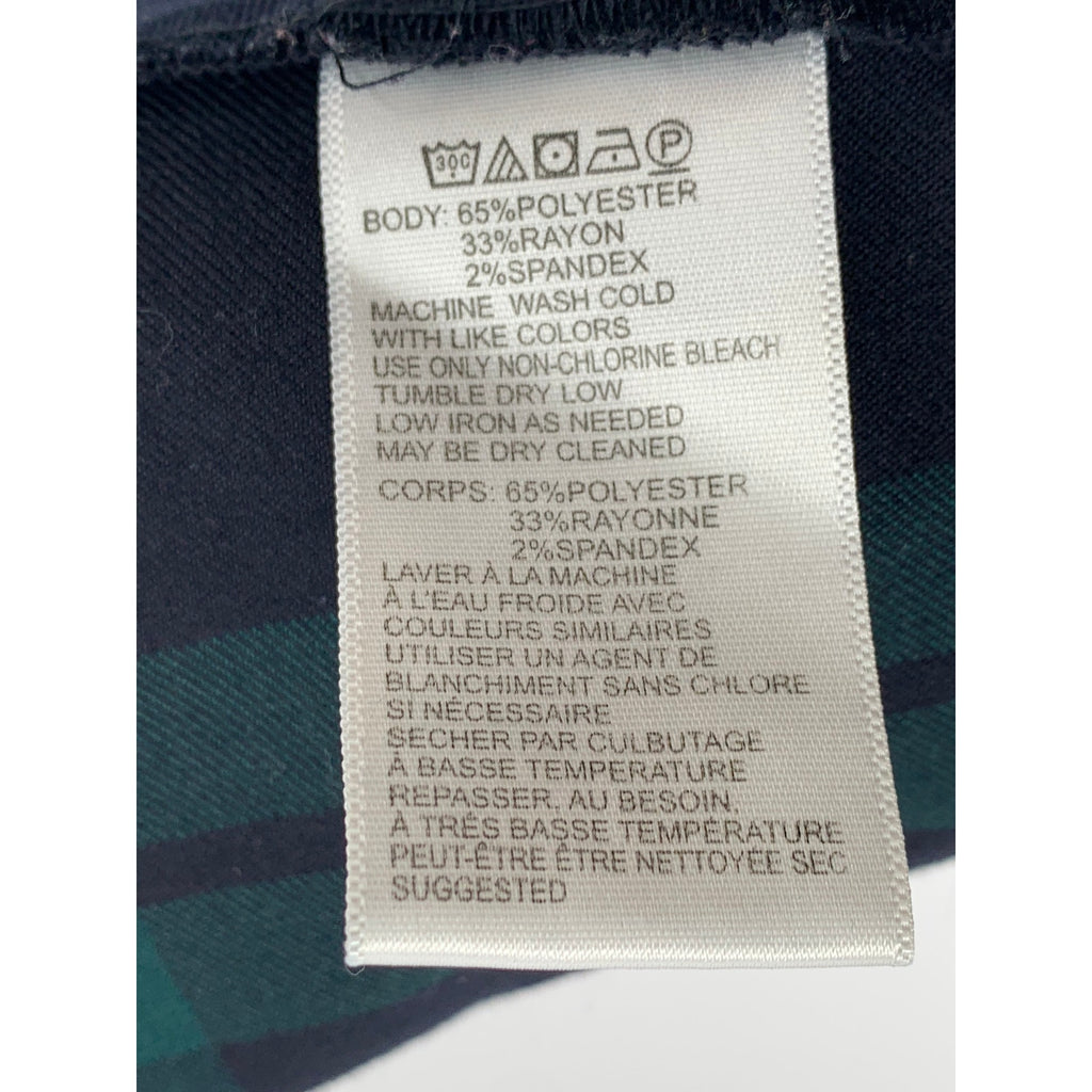 SILENCE & NOISE Women's Black-Green Plaid Pleated A-Line Mini Skirt SZ XS