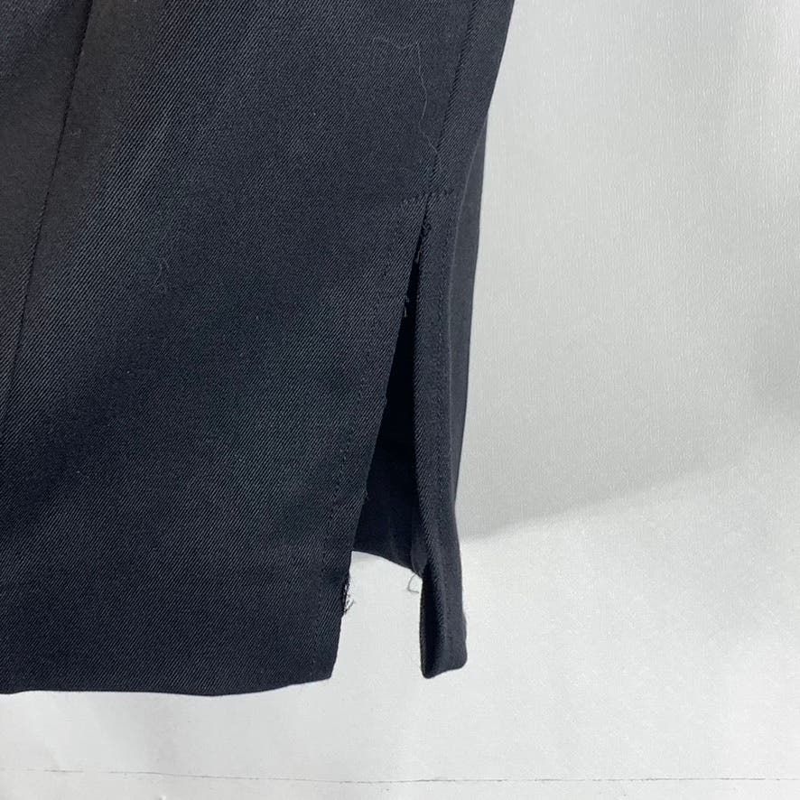 LES COPAINS Women's Black Wool Straight Midi Pencil Skirt SZ 42 IT US S