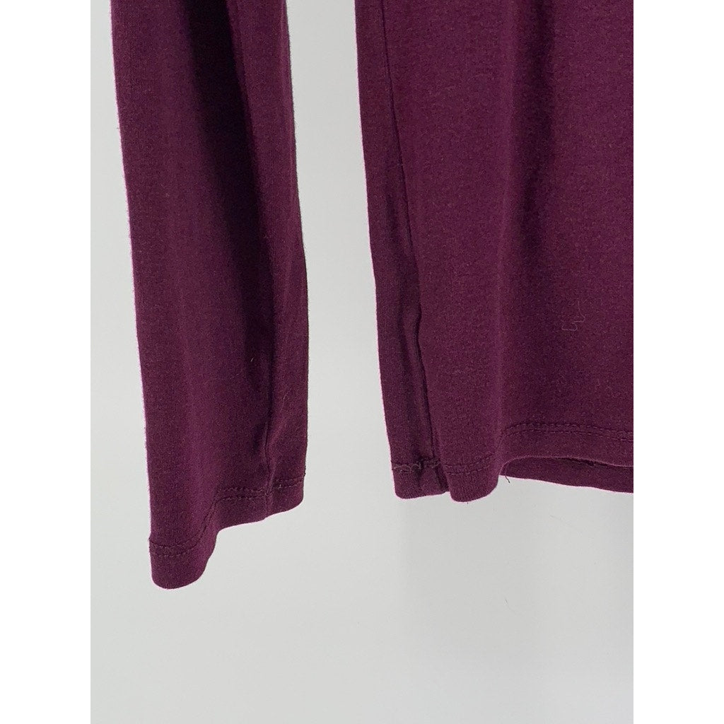MERONA Womens Long Sleeve Burgundy Shirt SZ M