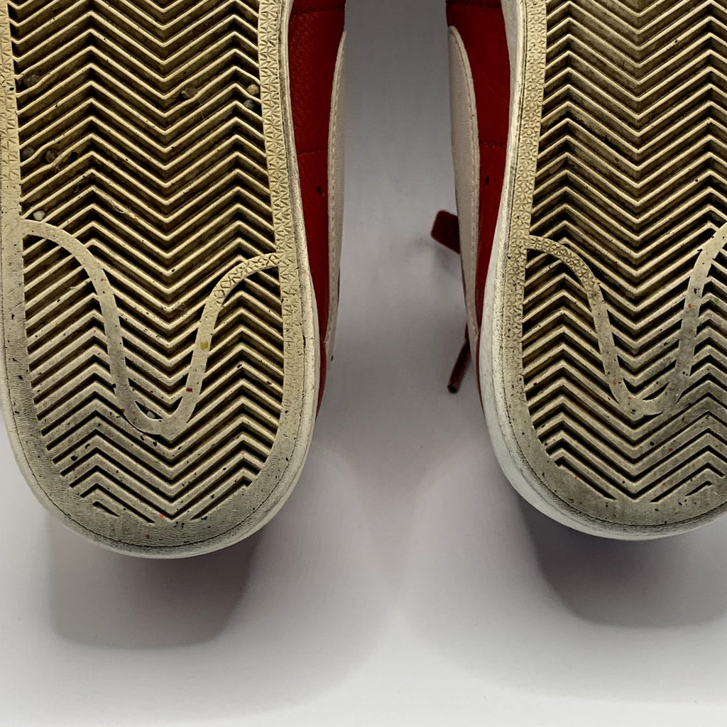 NIKE Women's Burgundy/White Blazer Low-Top Lace-Up Sneakers SZ 7.5