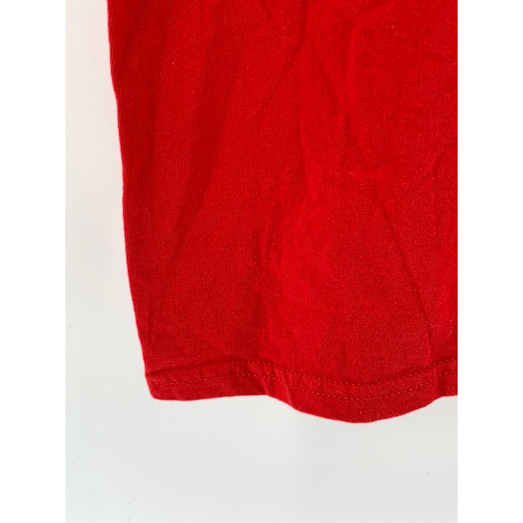 SPIRIT OF AMERICA Men's Red Hawaii Graphic Crewneck Short Sleeve Shirt SZ 2XL