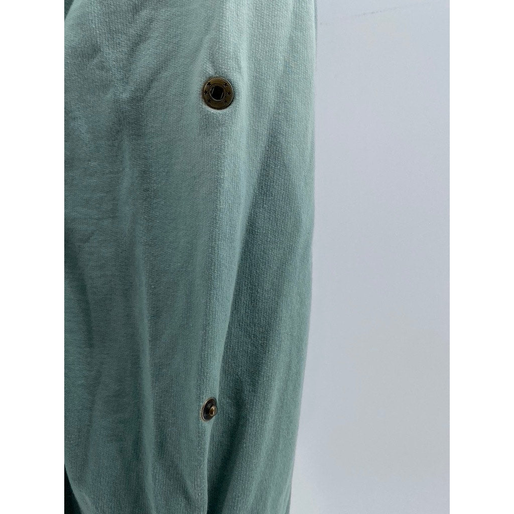 YOUNG FABULOUS AND BROKE Women's Green Ombre Hoodie SZ S/M