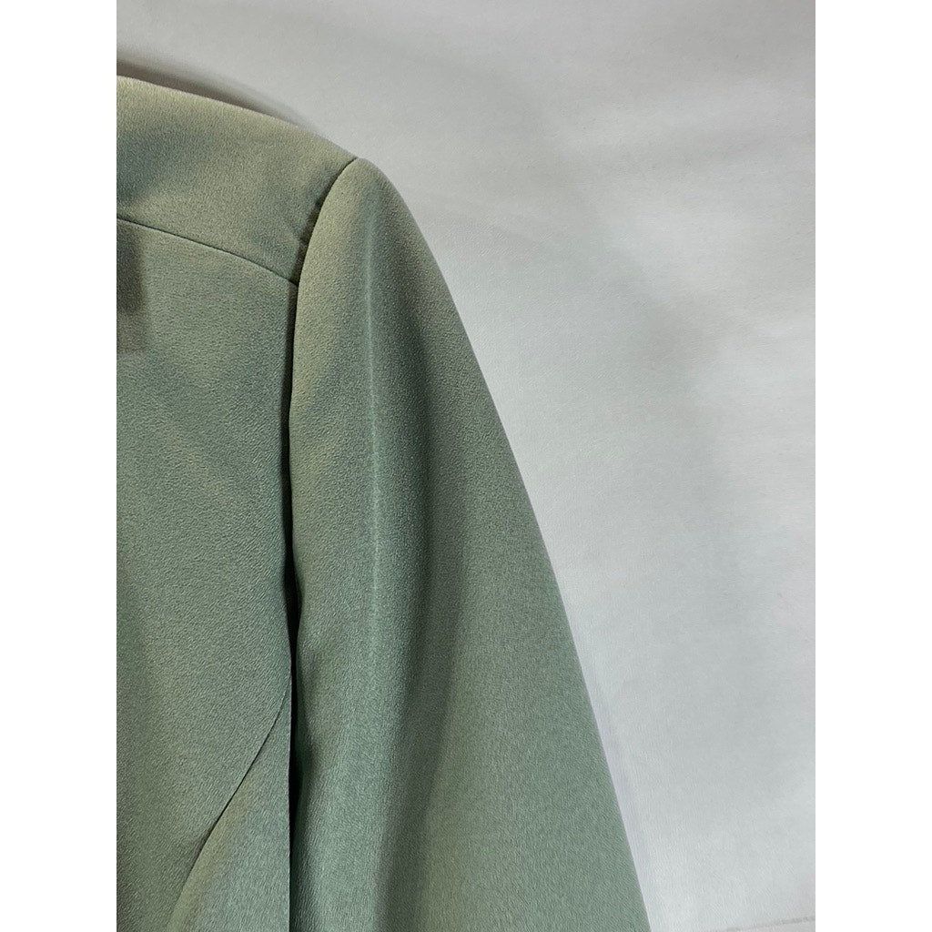 VICKI WAYNE Women's Green Vintage Three-Button Notch Lapel Blazer SZ 14