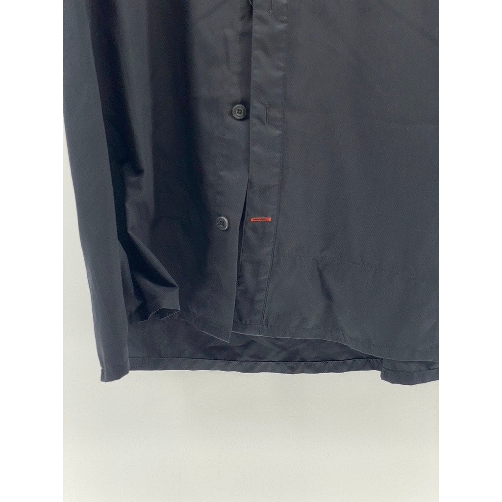 SIMMS FISHING Men's Navy Blue Button-Up Regular-Fit Short Sleeve Shirt SZ XL