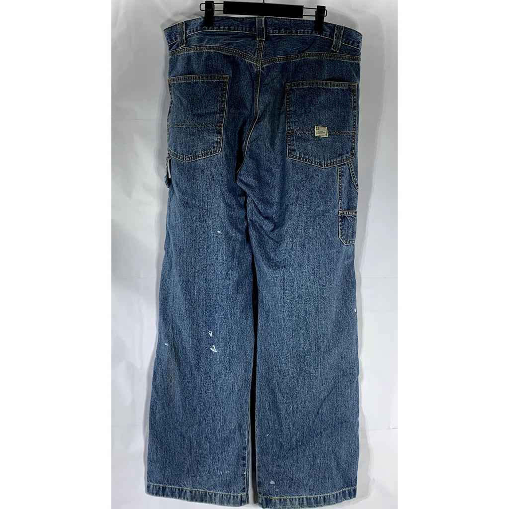 LEVIS STRAUSS SIGNATURE Men's Vintage Blue Straight-Leg Carpenter Jean SZ 36X34