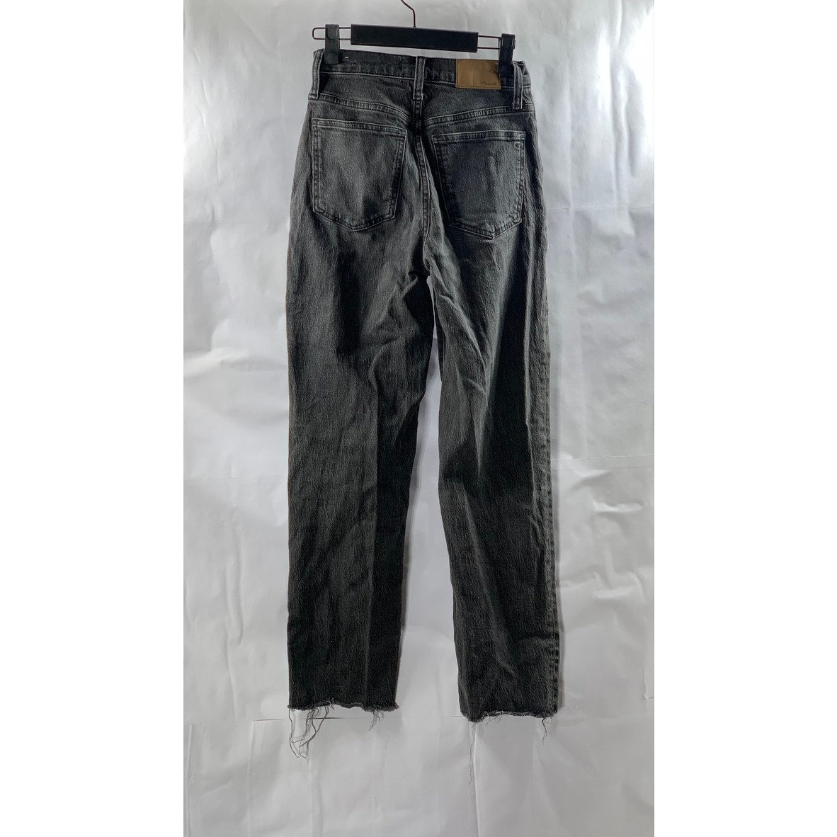 MADEWELL Women's Washed Black Denim The Perfect Vintage Straight Jean SZ 23