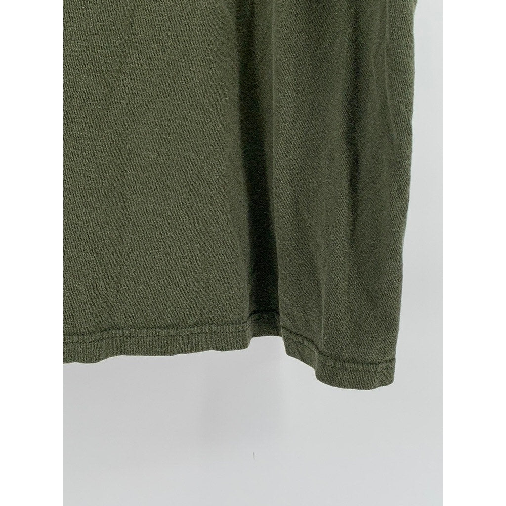 ACES & IDOLS Men's Olive Green Graphic Short Sleeve T-Shirt SZ XL