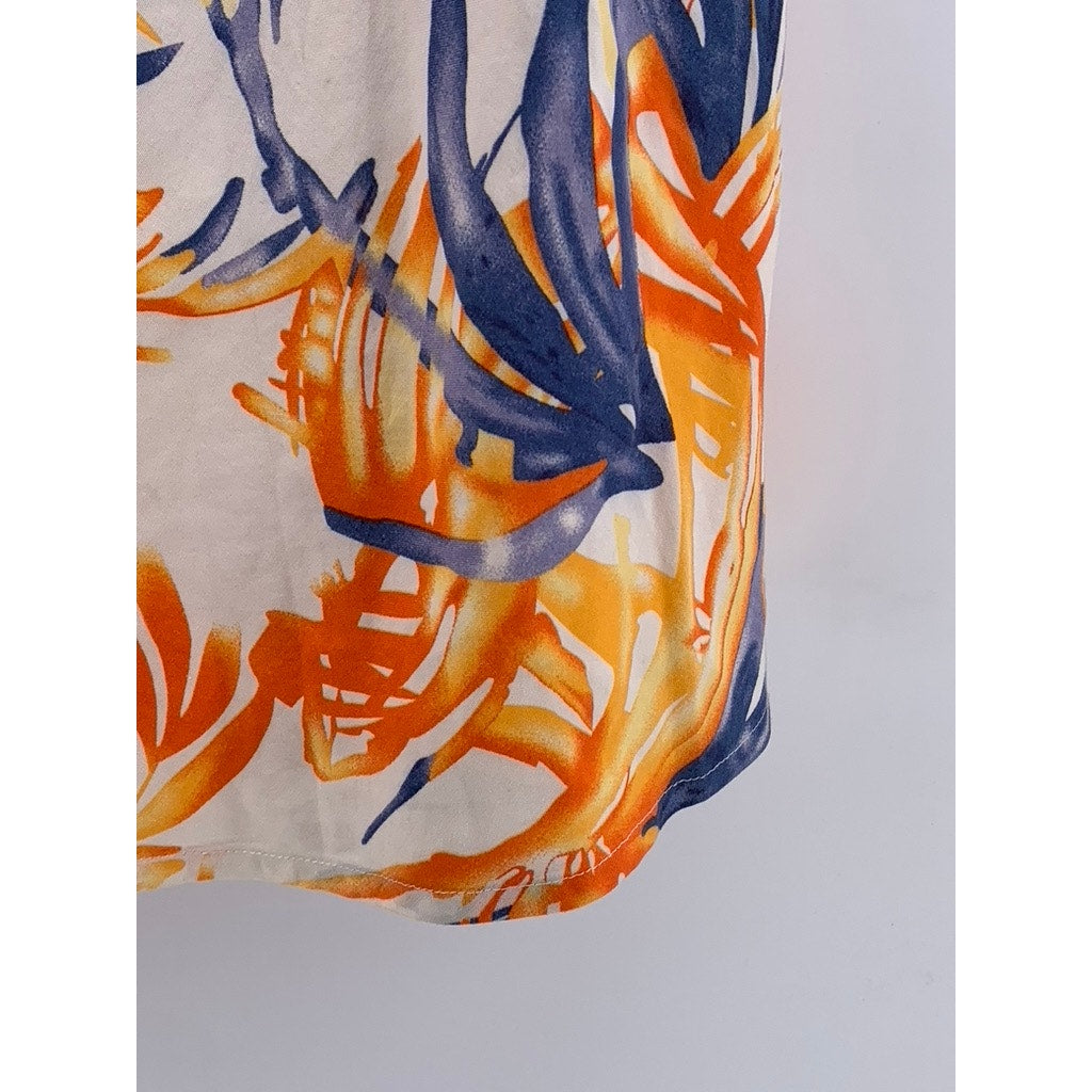 SHERRY TAYLOR Women's White Floral Embellished Tank Top SZ XL
