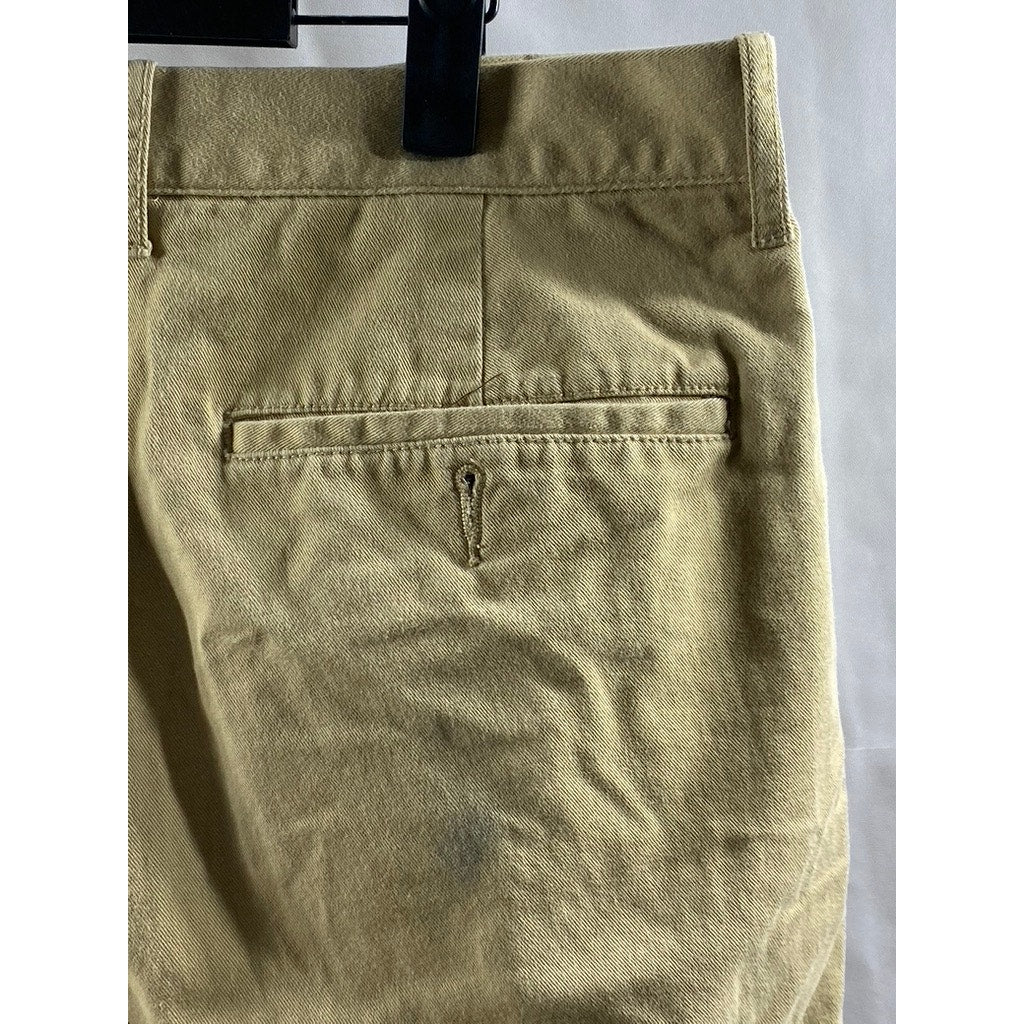 J.CREW Men's Tan Straight-Fit Flex Four-Pocket Chino Pant SZ 32X32