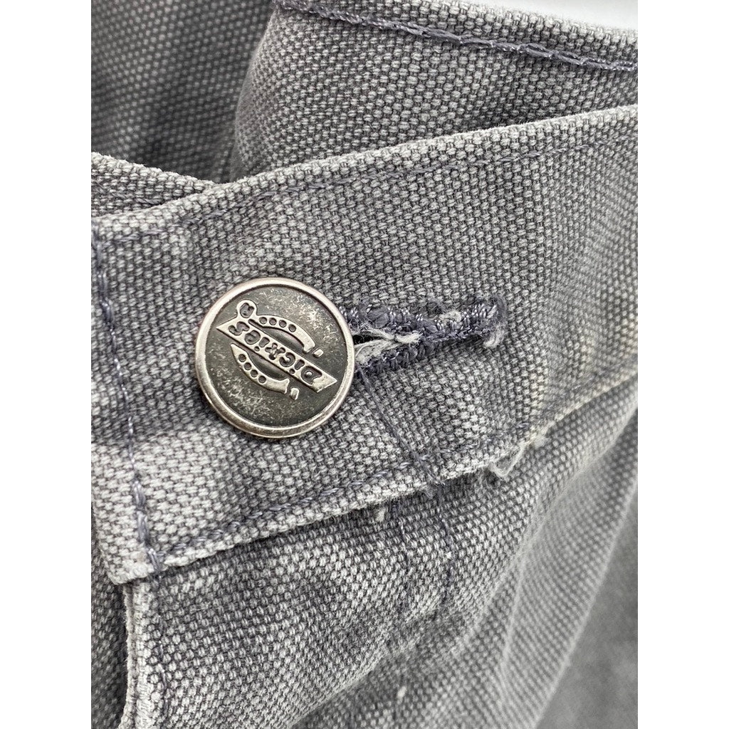 DICKIES Men's Dark Gray Textured Straight-Leg Carpenter Jeans SZ 36X30