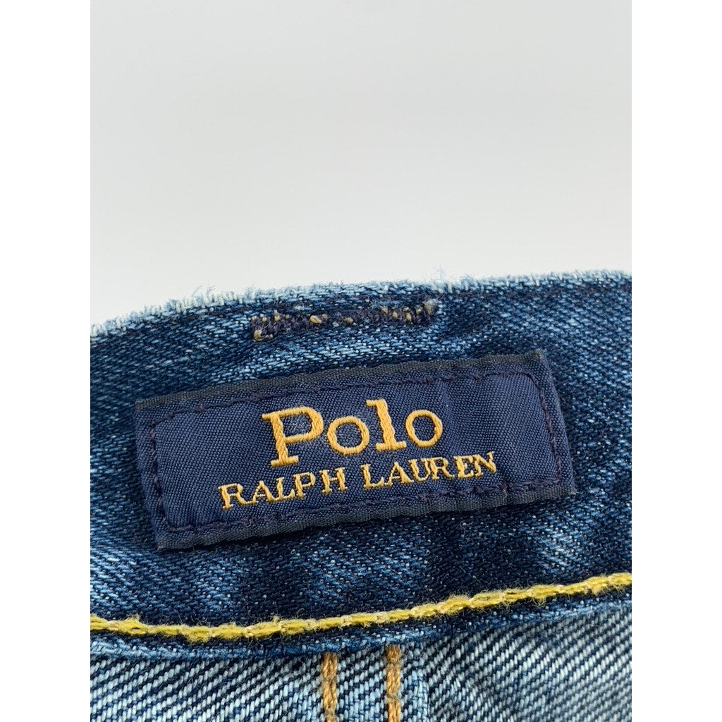 POLO RALPH LAUREN Men's Medium Blue Denim Regular-Fit Straight Leg Jean SZ 30X32