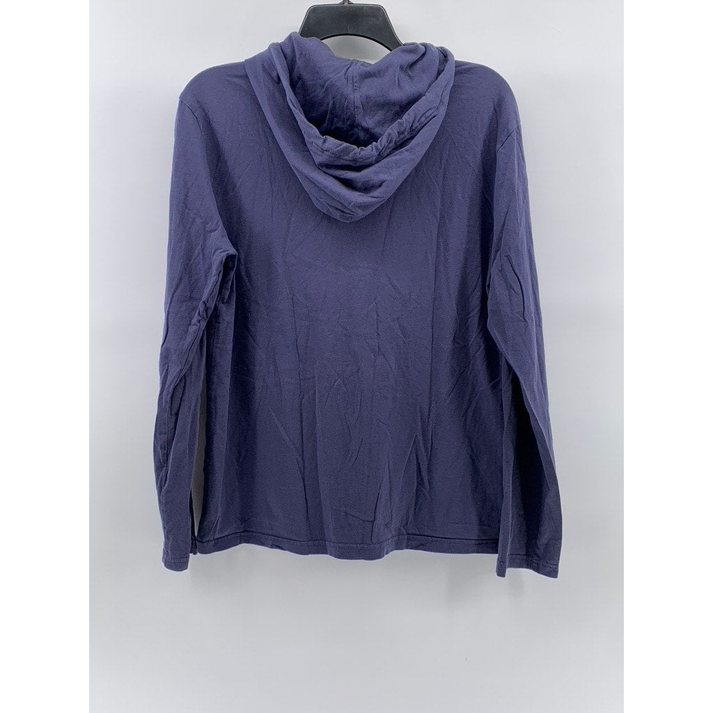 POLO RALPH LAUREN Men's Vintage Navy Blue Hooded Long Sleeve Sweatshirt SZ M