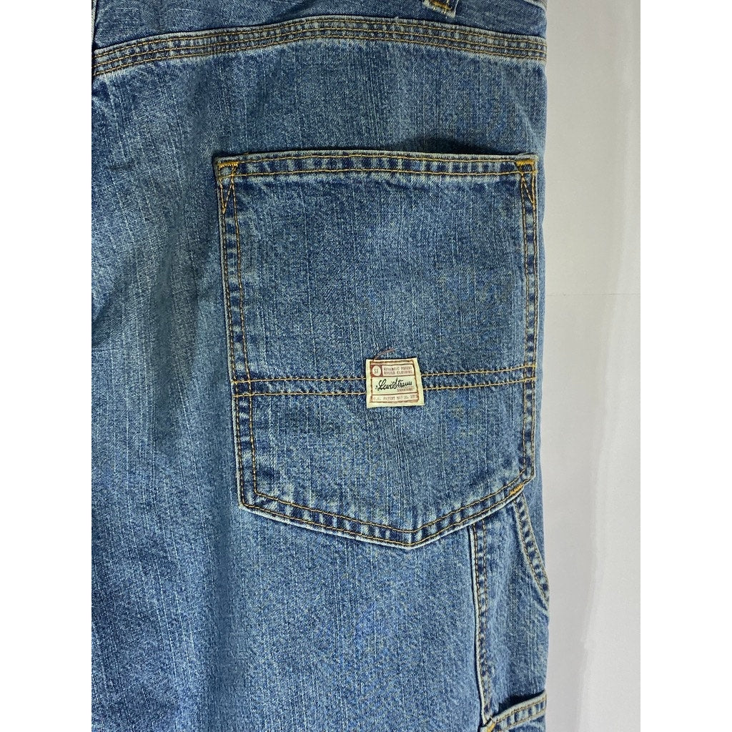 LEVIS STRAUSS SIGNATURE Men's Vintage Blue Straight-Leg Carpenter Jean SZ 36X34