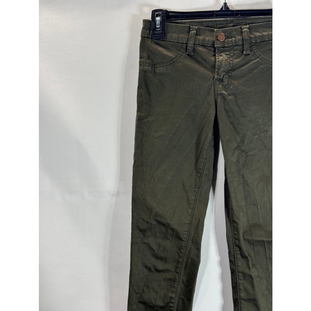 J BRAND Women's Olive Low-Rise Skinny Pants SZ 25