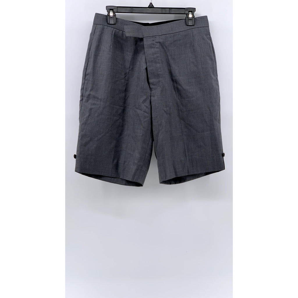 THOM BROWNE Men's Gray Wool Twil Backstrap Shorts SZ 3(US42)