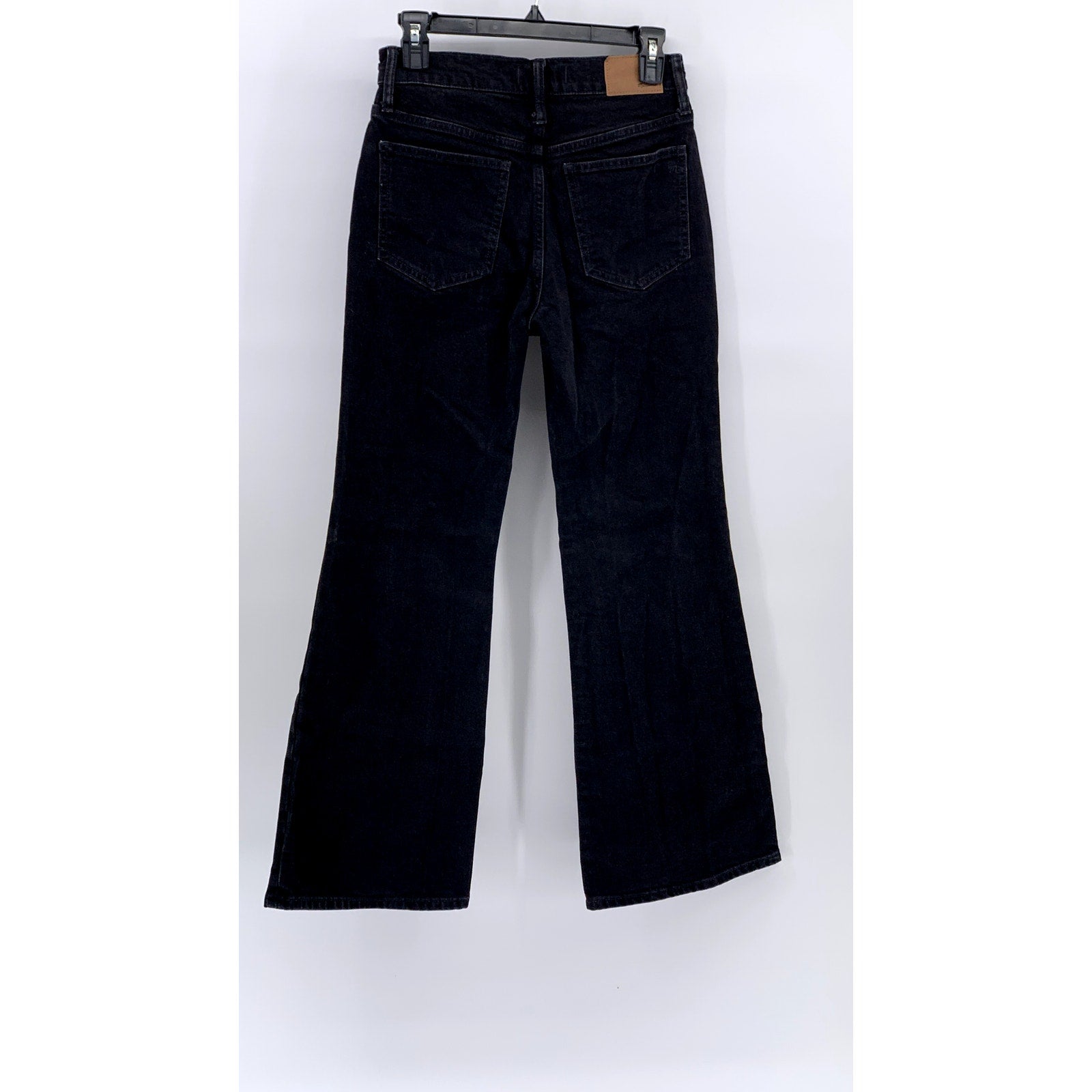 MADEWELL Women's Black Petite The Perfect Vintage Flare Jean SZ 25P