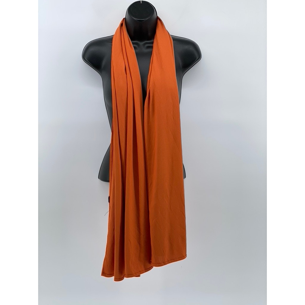 UNBRANDED Women's Burnt Orange Solid Scarf SZ OS