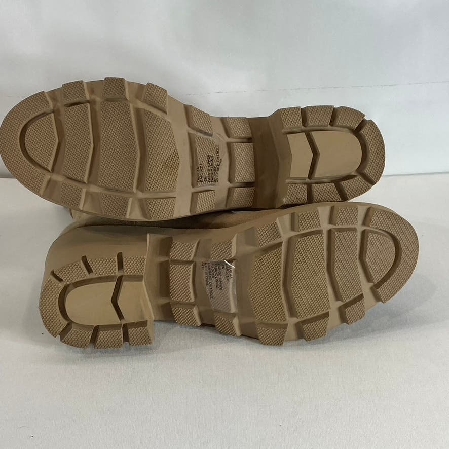 STEVEN NEW YORK Women's Tan Darla Lug-Sole Pull-On Sock Boots SZ 6
