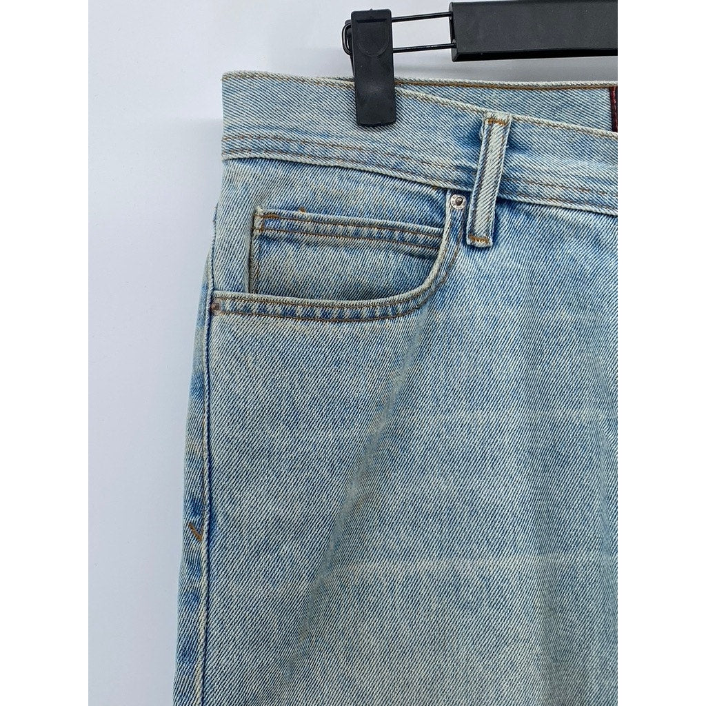 BDG URBAN OUTFITTERS Men's Light Wash Blue Dad Slim Taper Fit Jeans SZ 32/32