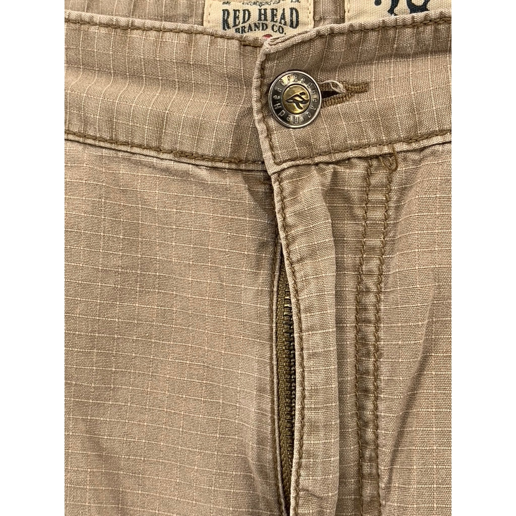 BASS PRO SHOPS REDHEAD Men's Tan Cargo Straight Leg Pants SZ 38X34