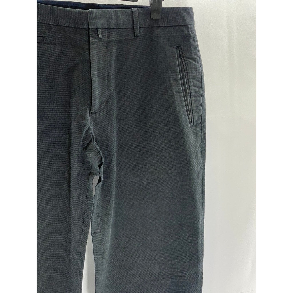 BANANA REPUBLIC Men's Classic Navy Tailored Slim-Fit Cotton Pant SZ 32X34
