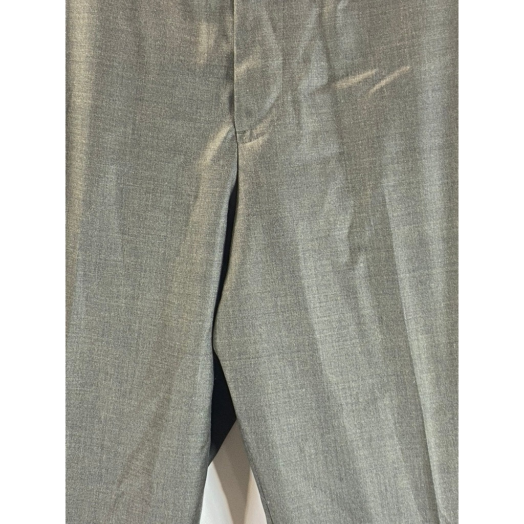 BROOKS BROTHERS 1818 Men's Charcoal Madison Traditional-Fit Wool Pant SZ 41x46